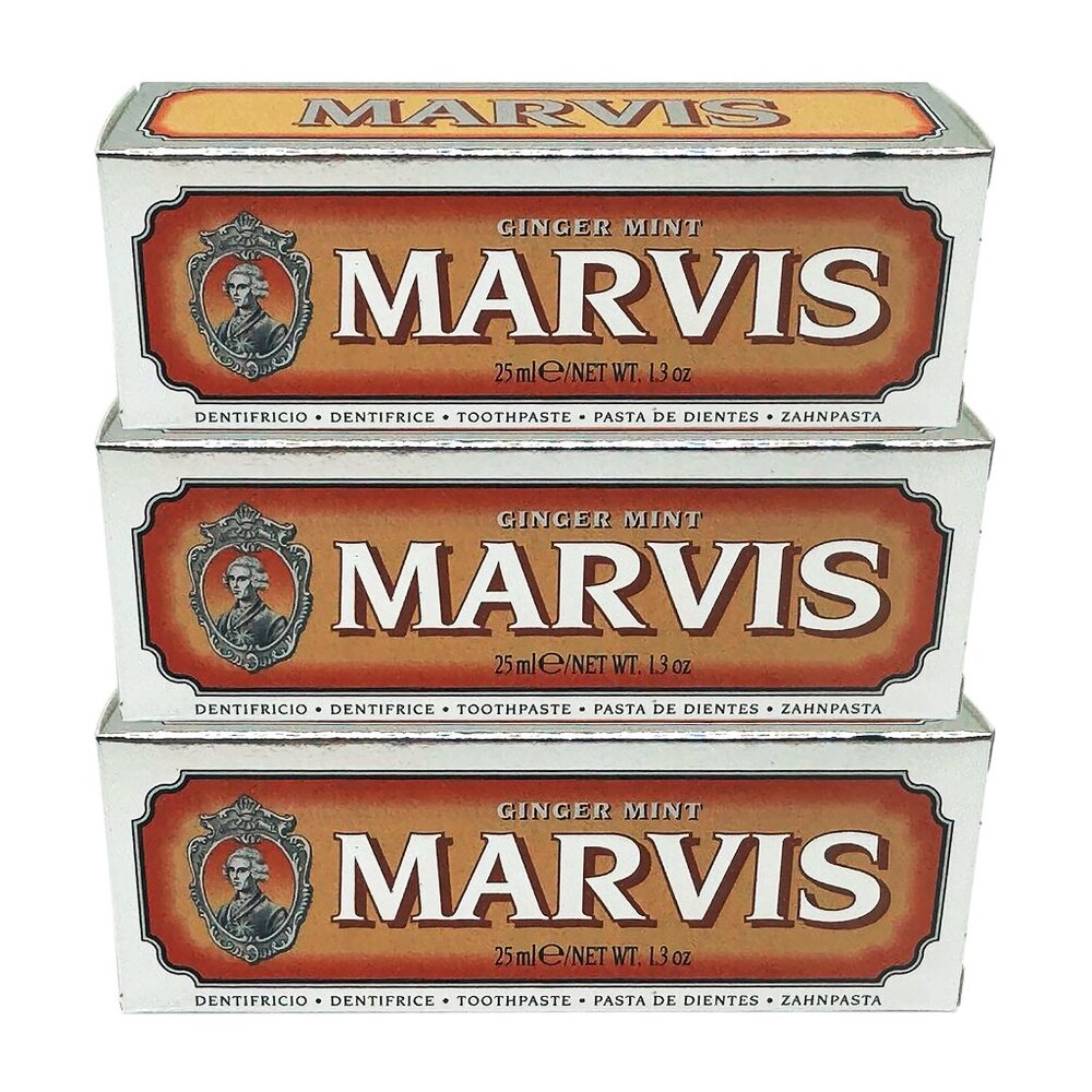 Marvis Toothpaste Ginger Mint 1.3 oz (3 Pack) - NIB Sealed